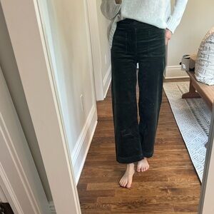 Colette cropped wide leg corduroy pants by Maeve